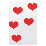 floating hearts custom stationery