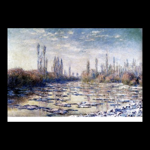 Floating Ice Near Vetheuil by Claude Monet Print