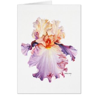 Floating Iris 2 Greeting Card
