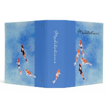 Floating Koi blue Binder