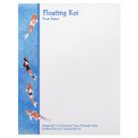 Floating Koi blue Letterhead