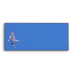 Floating Koi blue Letterhead Envelope