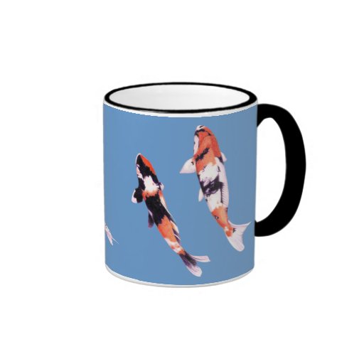 Floating Koi blue Mug