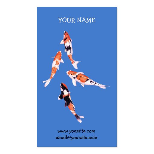 Floating Koi Business Card