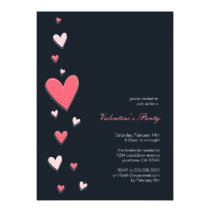 Floating Love Hearts | Valentine's Party Personalized Invite
