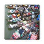 Floating Market At Amphawa,Thailand Fridge Magnets