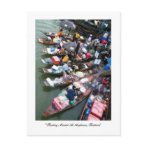 Floating Market At Amphawa, Thailand Postcards