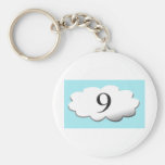 Floating on cloud nine keychains