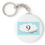 Floating on cloud nine keychains
