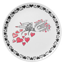 Floating on Love Party Plate