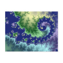 Floating Out  - Fractal Postcard