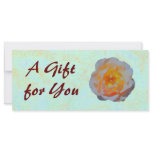 Floating Rose Gift Certificate template Full Color Rack Card