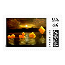 FLOATING SUITS POKER CASINO UNIQUE STAMPS