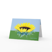 Floating Sunflower cards