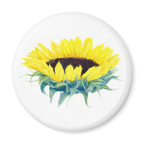 Floating Sunflower magnets