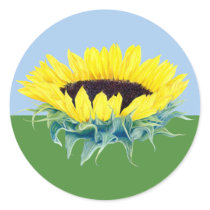 Floating Sunflower stickers