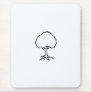 Floating tree - fun original design symbol art mouse pad