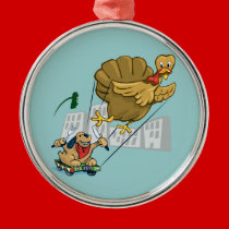 Floating Turkey Dinner ornaments