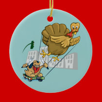 Floating Turkey Dinner ornaments