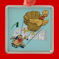 Floating Turkey Dinner ornaments