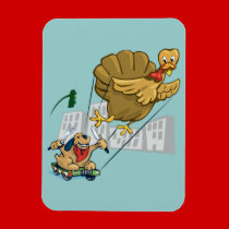 Floating Turkey Dinner magnets