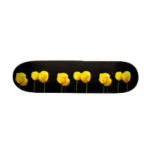 Floating Yellow Tulips Skateboard Decks