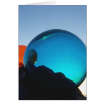 Floats blue and orange card