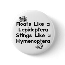 Floats Lepidoptera Pinback Button