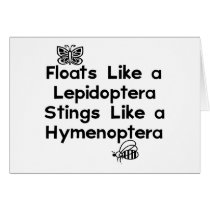 Floats Lepidoptera Greeting Card