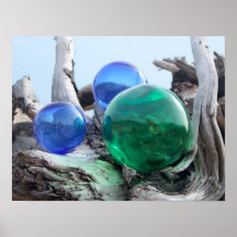 Floats on Driftwood Print