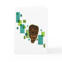 Floaty Tiki Greeting Card