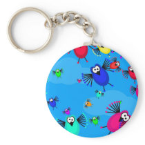 Flock of Birds Keychain