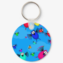 Flock of Birds keychains