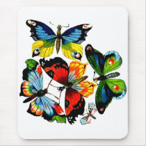 Flock Of Butterflies mousepads by fstasu54 Flock Of Butterflies mousepads
