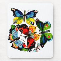 Flock Of Butterflies mousepads