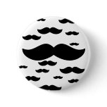 flock of mustache pinback buttons