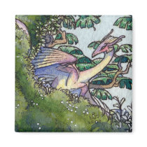 Flock of Orchid wyverns magnet 1 by thedancingemu Flock of Orchid wyverns magnet 1