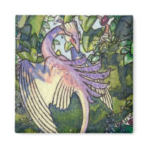 Flock of Orchid wyverns magnet 2 by thedancingemu Flock of Orchid wyverns magnet 2