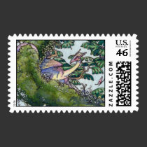 Flock of Orchid wyverns postage stamps 2