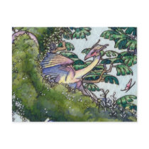 Flock of Orchid wyverns postcard 2 by thedancingemu Flock of Orchid wyverns postcard 2
