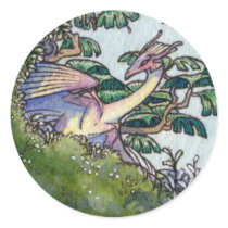 Flock of Orchid wyverns stickers 1 by thedancingemu Flock of Orchid wyverns stickers 1