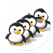 Flock of Penguins stickers