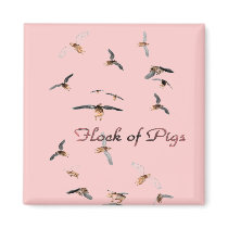 Flock of Pigs Magnet