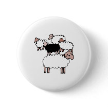flock of sheep with black sheep buttons by doonidesignsanimals flock of sheep with black sheep buttons