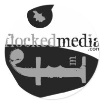Flocked Media Grey Side Logos stickers by flocked Flocked Media Grey Side Logos stickers