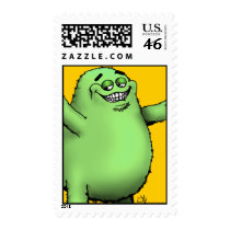 FloGrimace-Green postage