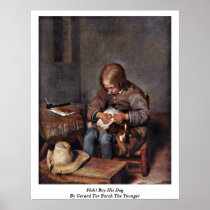 Floht Boy His Dog By Gerard Ter Borch The Younger Posters