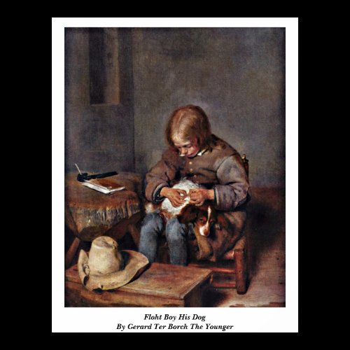 Floht Boy His Dog By Gerard Ter Borch The Younger Posters