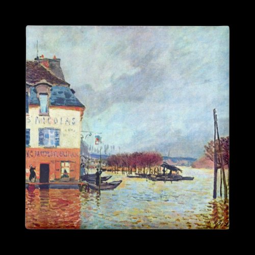 Flood at Port Manly by Alfred Sisley Magnet