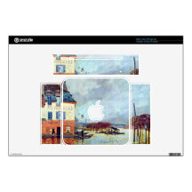 Flood at Port Manly by Alfred Sisley Skins For Mac Mini